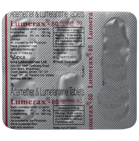 lumerax 80mg tablet 6's